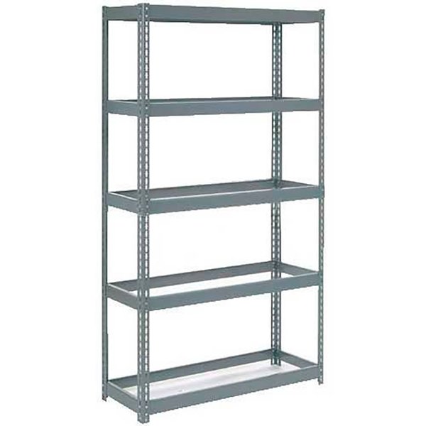 Global Industrial Extra Heavy Duty Shelving 48W x 12D x 72H With 5 Shelves, No Deck, Gray B2296907